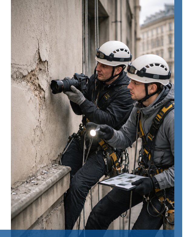 Фотофиксация дефектов фасада в Нальчике от 4663 р. | ВЫСОТНИК-Нль